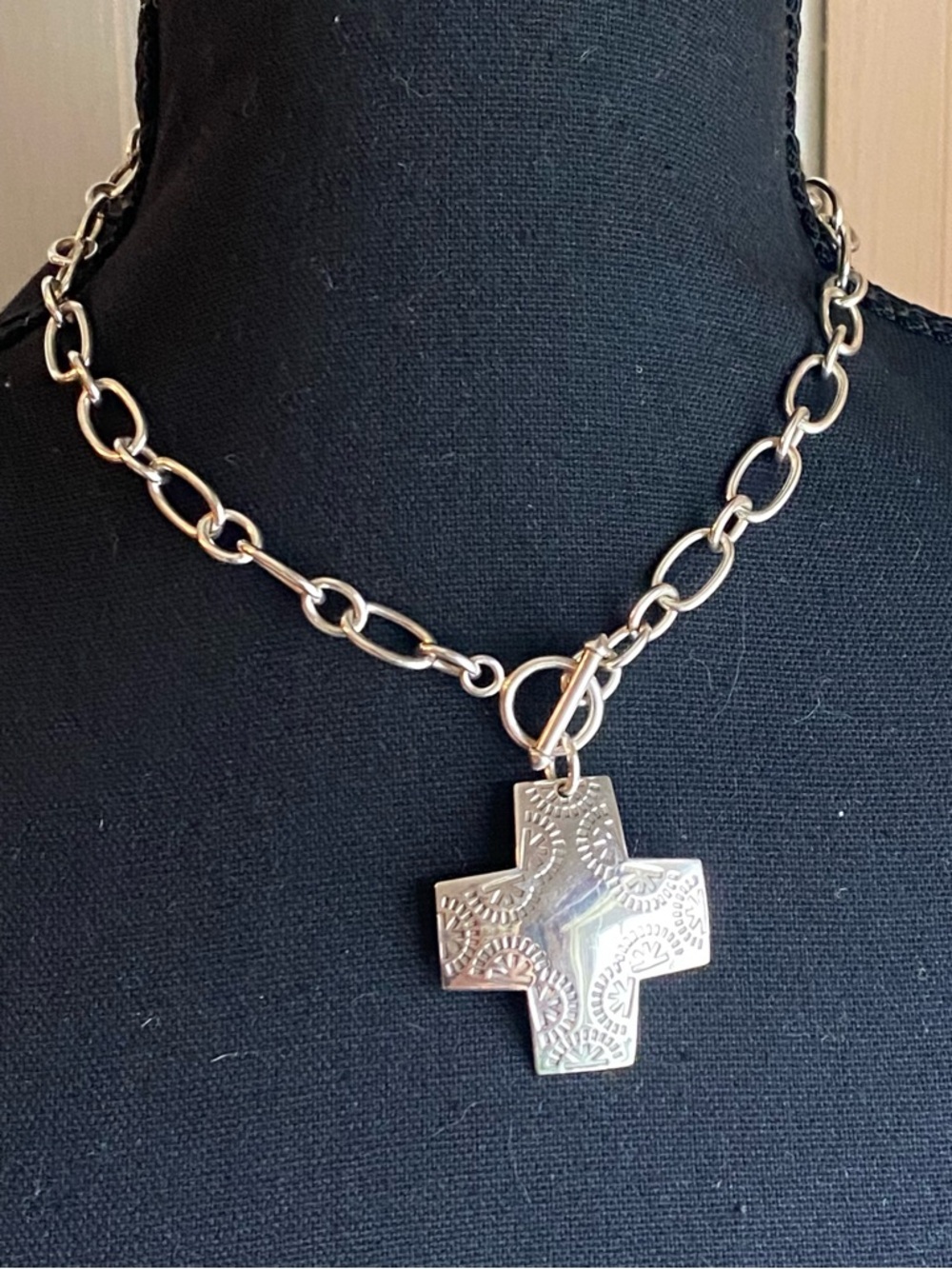 Silpada Sterling Silver Cross Pendant Necklace